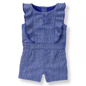 Janie and Jack Girls Blue Romper